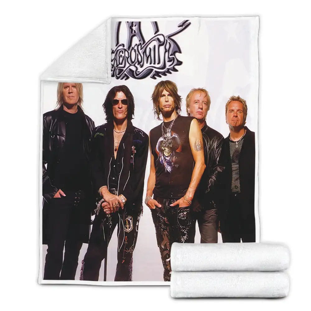 Aerosmith Band Members Fleece Blanket Gift For Christmas Thanksgiving Halloween