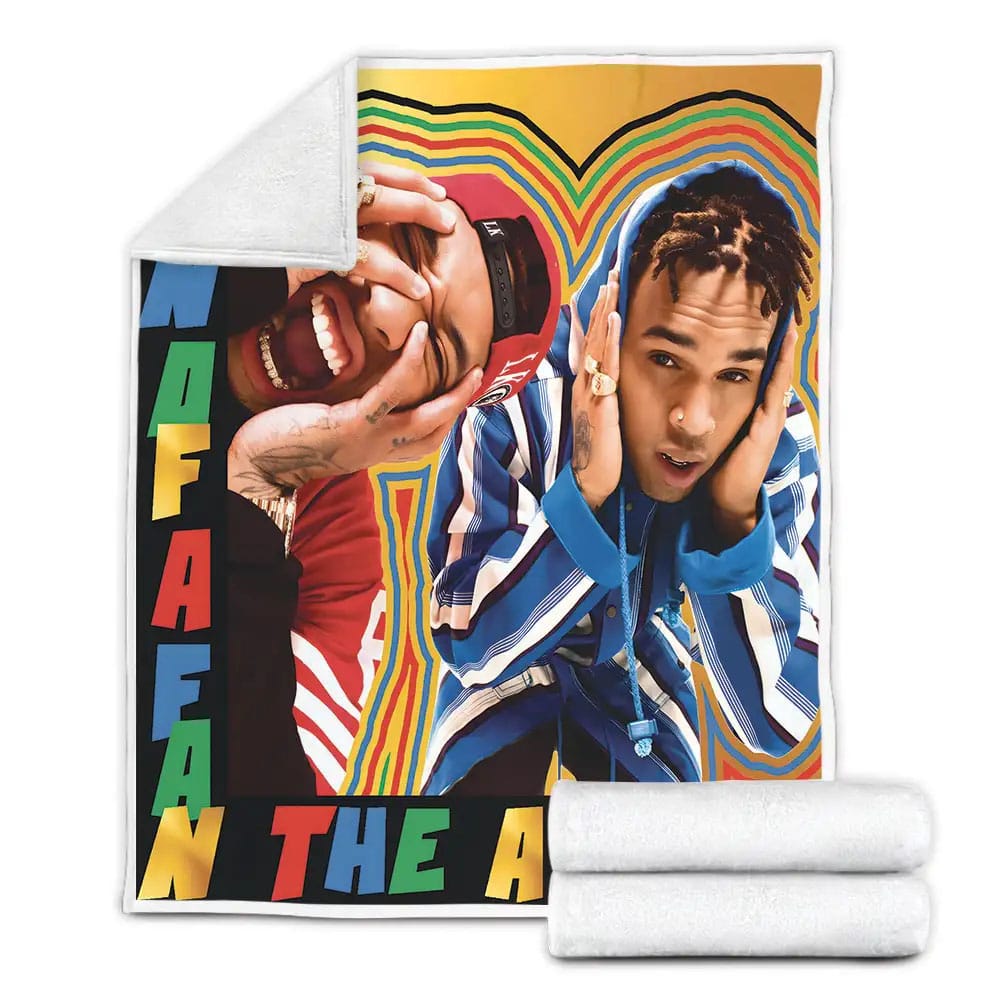 Tyga And Chris Brown Fan Of A Fan Album Art Cover Fleece Blanket Perfect 