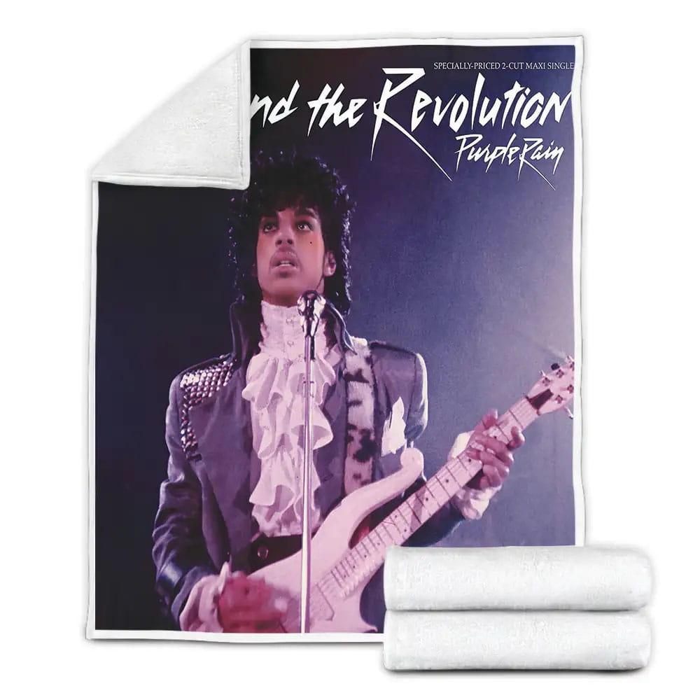 Prince And The Revolution Purple Rain Fleece Blanket Gift For Wife Husband Besties