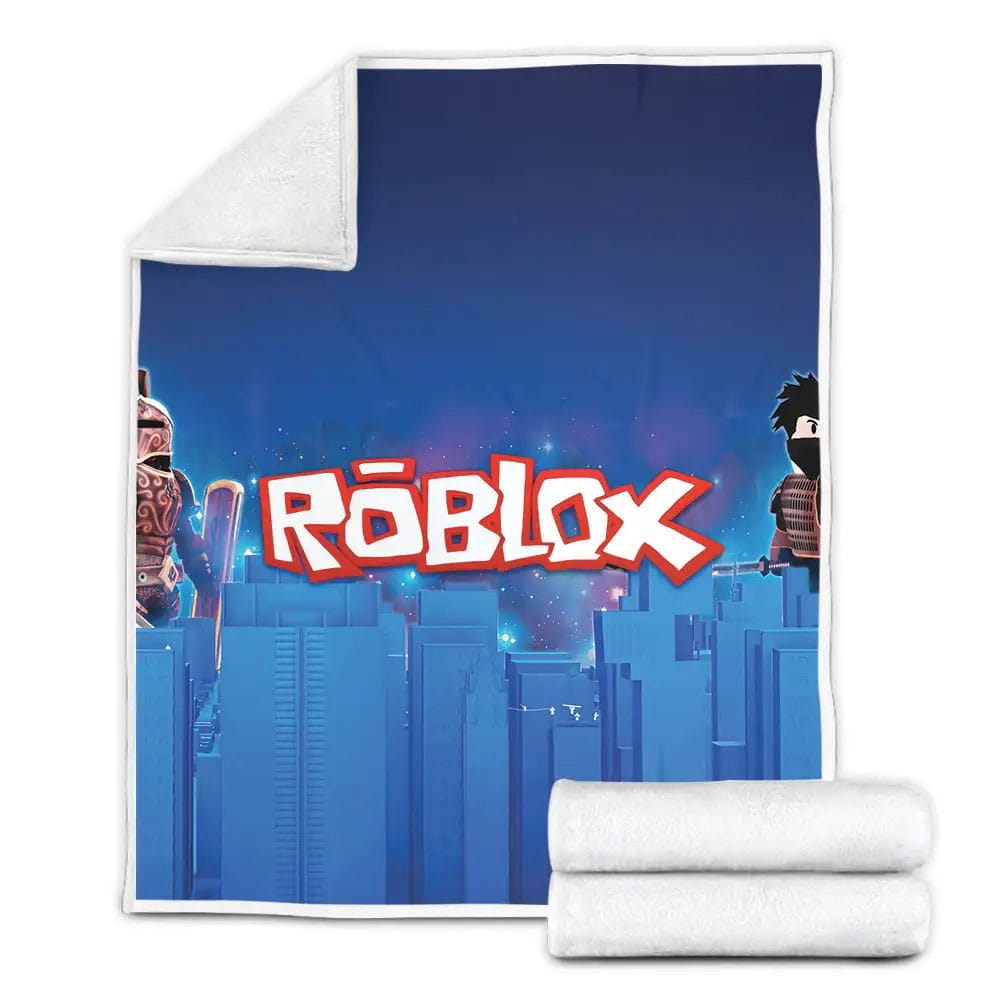Roblox Warriors Fleece Blanket Gift For Birthday Halloween Christmas Thanksgiving