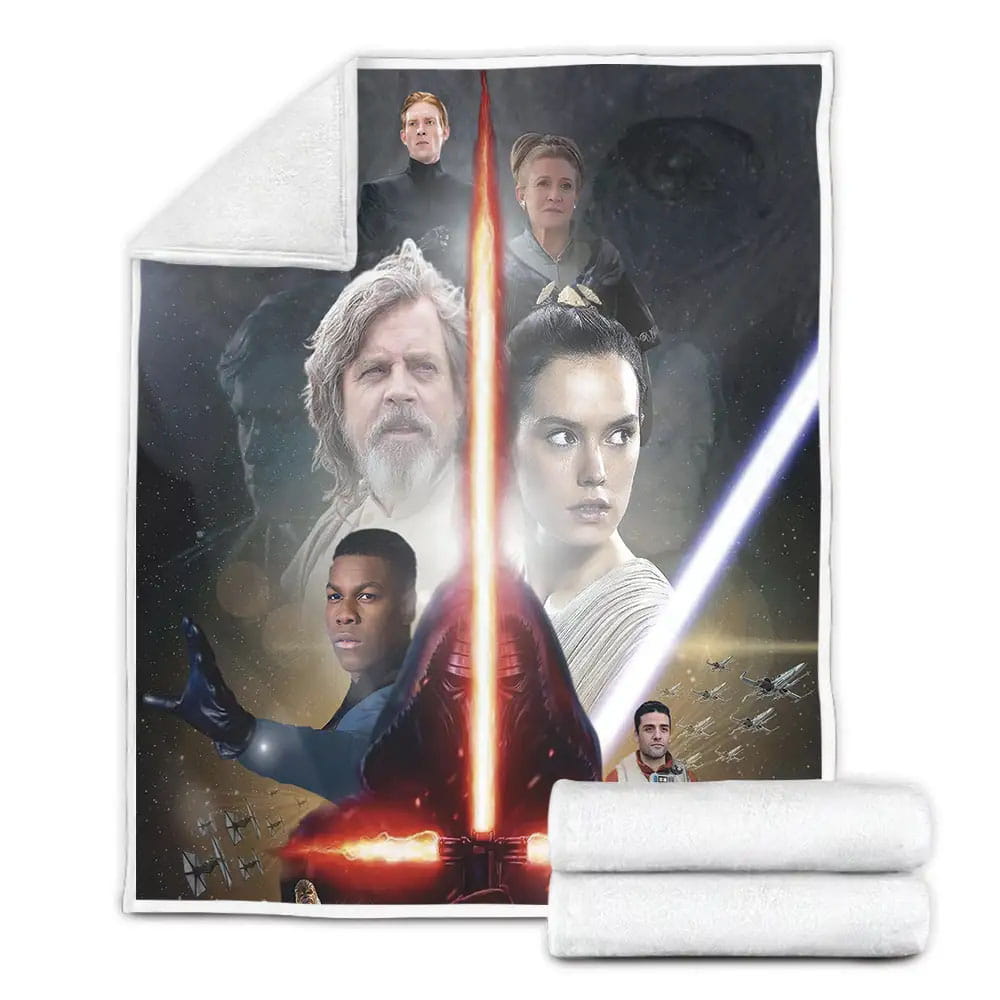Star Wars Episode Viii Fleece Blanket Gift For Christmas Thanksgiving Halloween