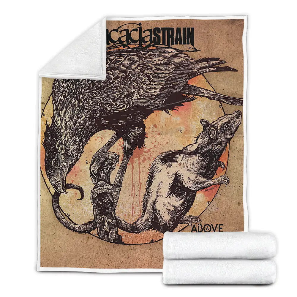The Acacia Strain Band Above Below Album Cover Fleece Blanket Perfect 