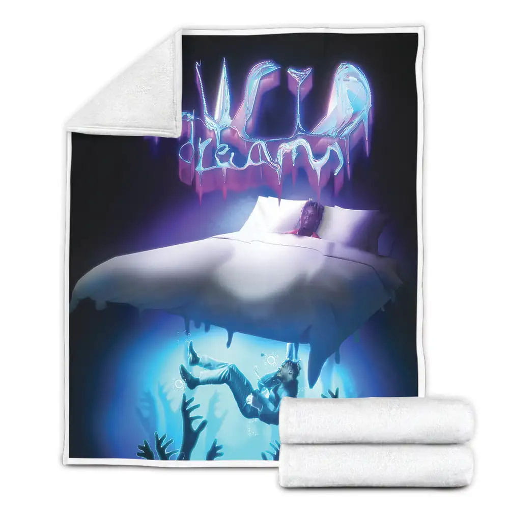 Juice Wrld Lucid Dream Single Artwork Fleece Blanket Gift For Wife Husband Besties