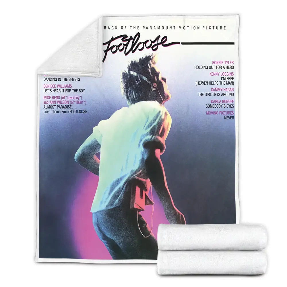 Kenny Loggins Footlooses Album Cover Fleece Blanket Gift For Wife Husband Besties
