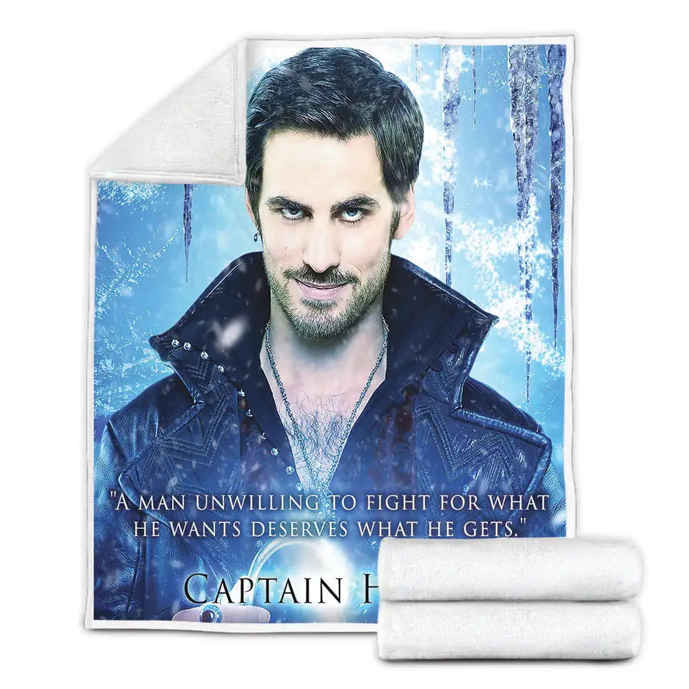 Once Upon A Time 2011-2018 Movie Captain Hook Fleece Blanket Perfect 