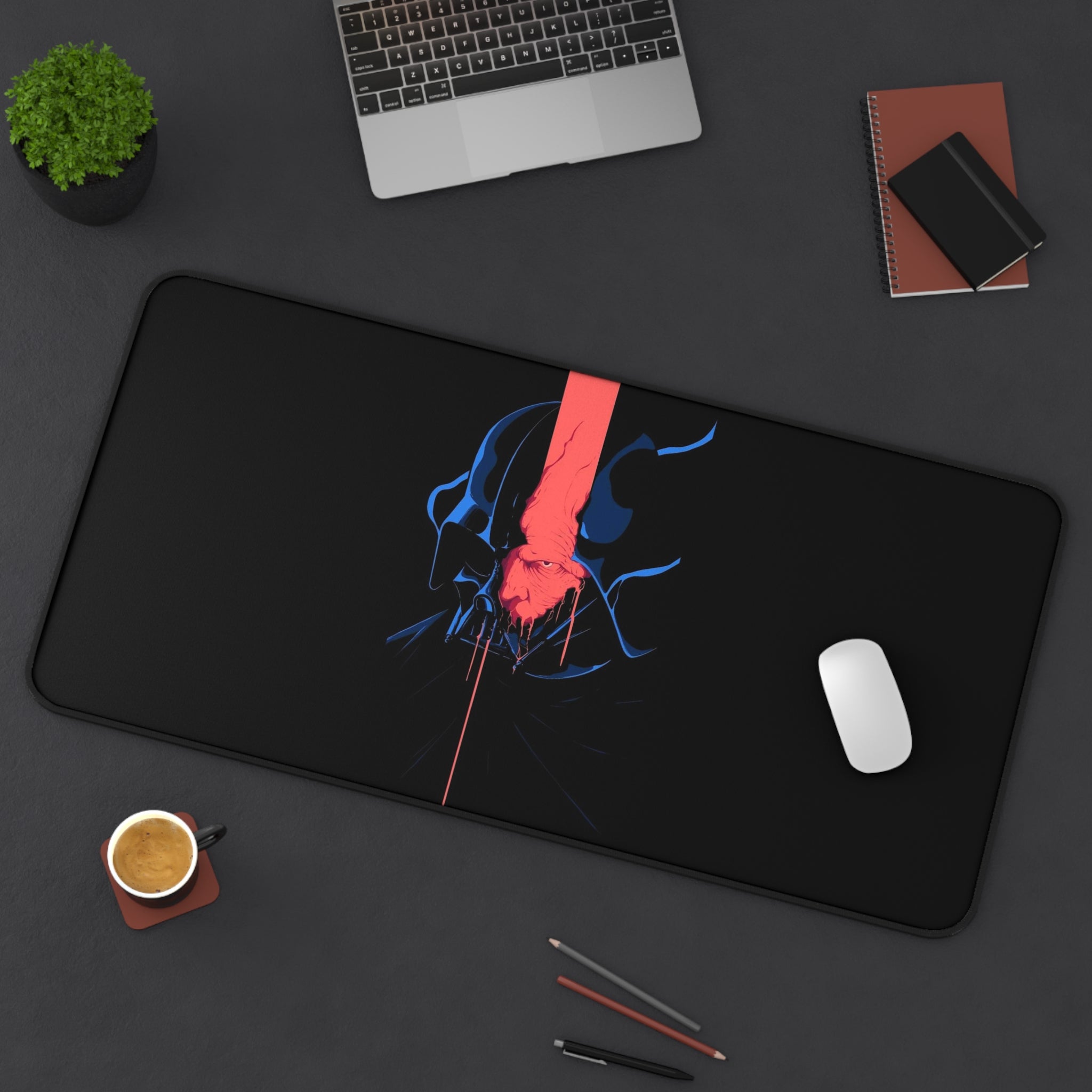 Allleftout Defeated Vader Desk Mat, Gaming Keyboard Matt, Mousepad Large, Xxl Extended Deskpad Mouse Pad