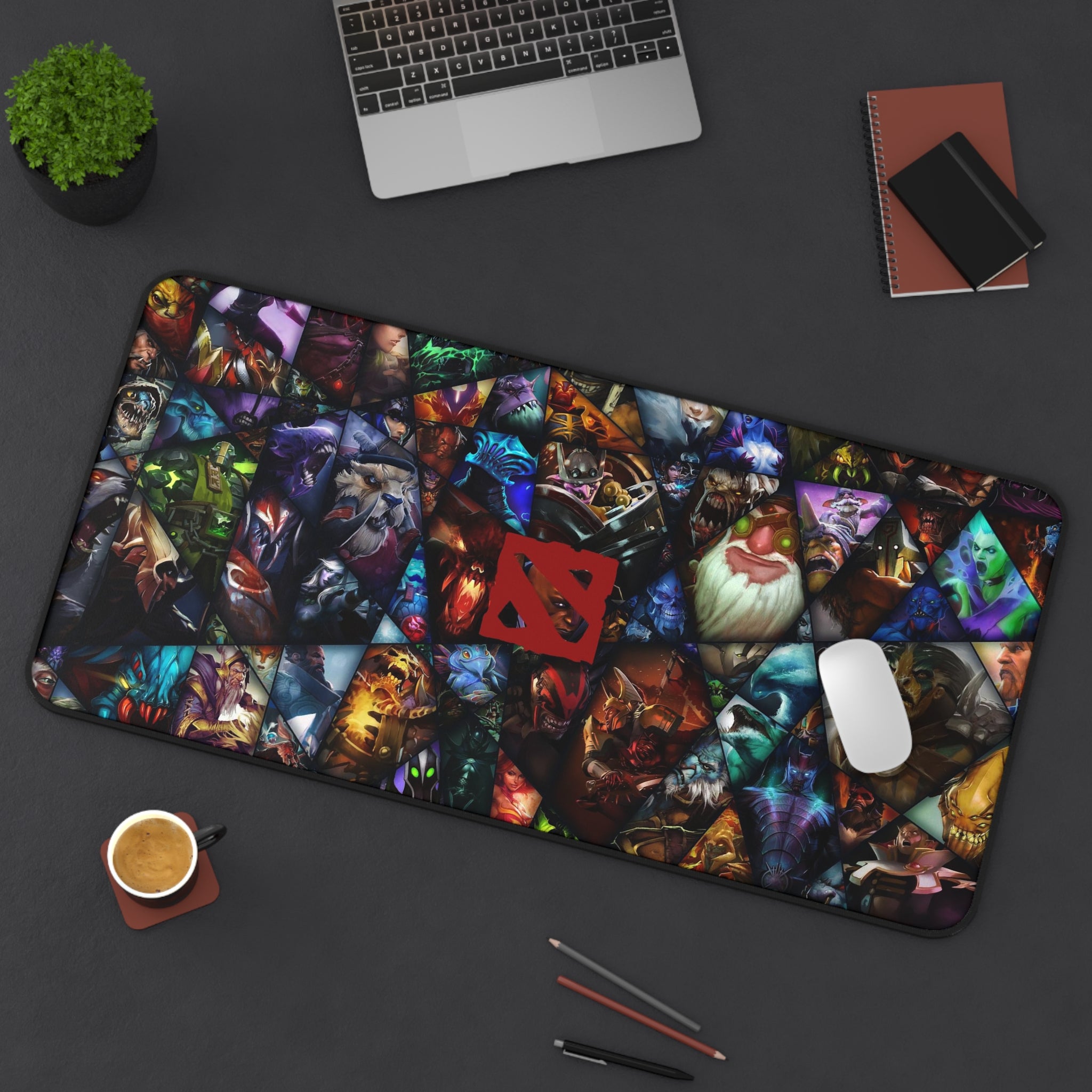Allleftout Dota 2 Desk Mat, Deskmat Xl, Gaming Keyboard Matt, Mousepad Large, Xxl Extended Deskpad Mouse Pad, Large Gaming Mousepad