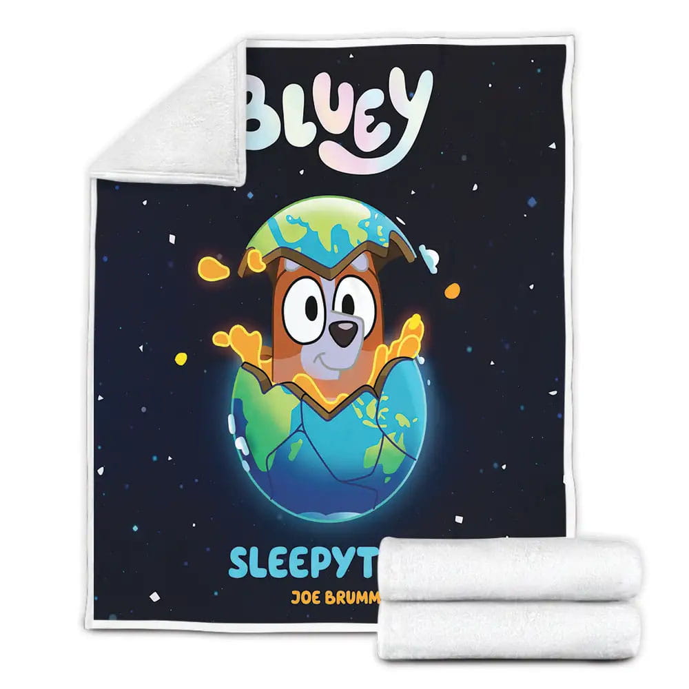 Bluey Bingotime Fleece Blanket Gift For Birthday Halloween Christmas Thanksgiving