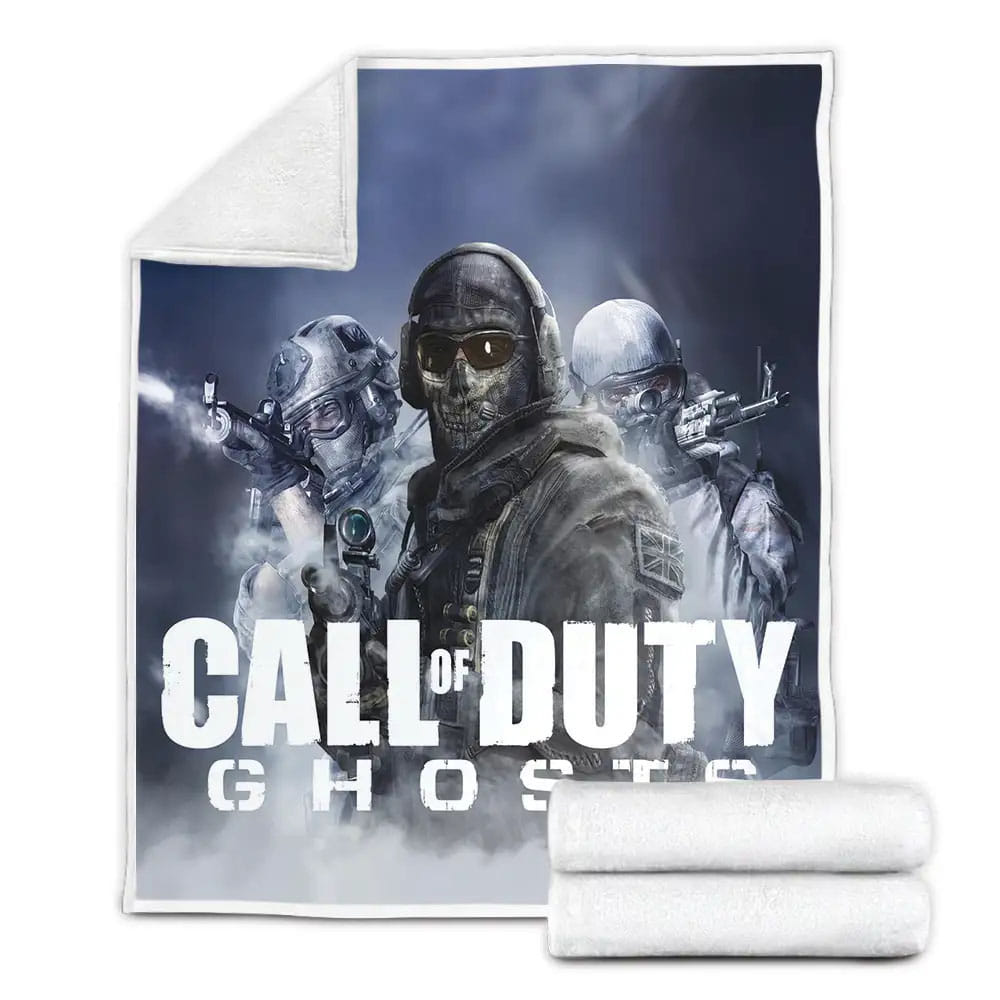Call Of Duty Cod Ghost Fleece Blanket Gift For Christmas Thanksgiving Halloween