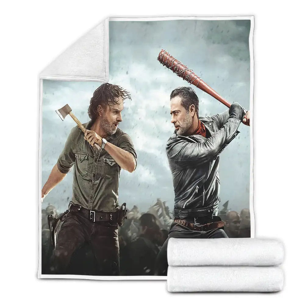 The Walking Dead Fleece Blanket Gift For Birthday Halloween Christmas Thanksgiving
