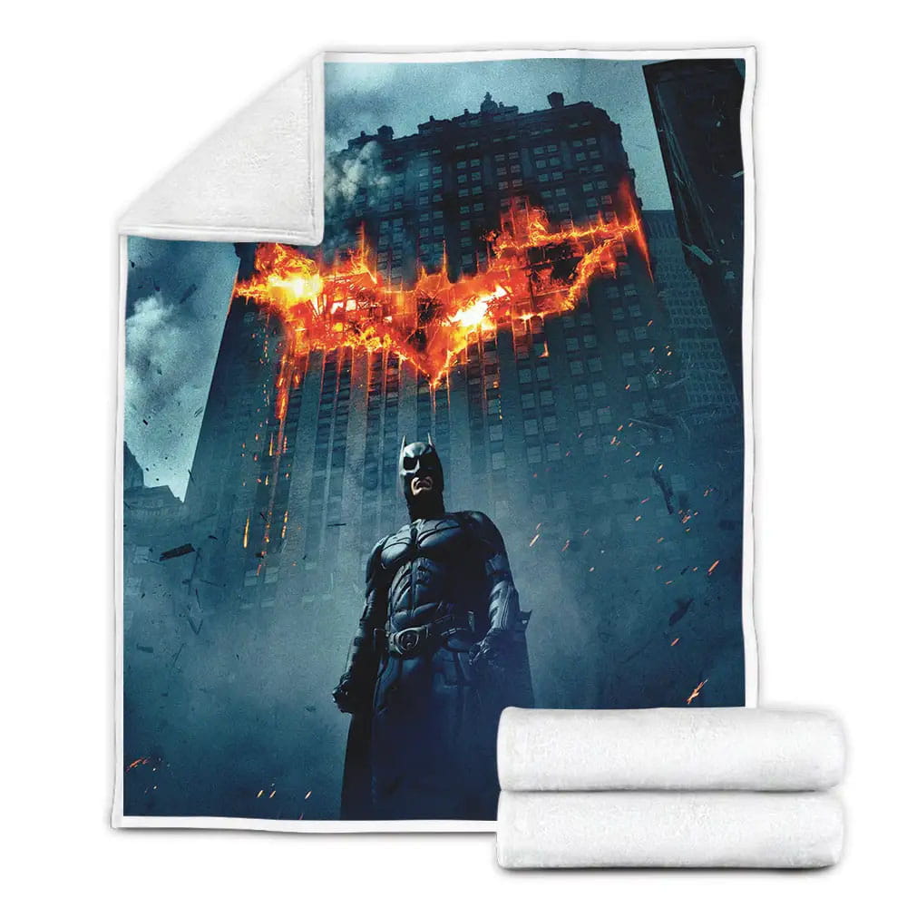 Batman The Dark Knight Fleece Blanket Gift For Christmas Thanksgiving Halloween