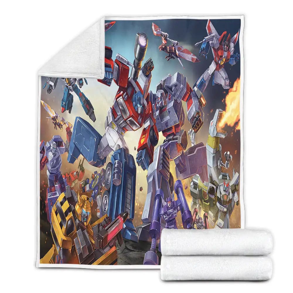 Transformers Earth Wars Fleece Blanket Gift For Christmas Thanksgiving Halloween