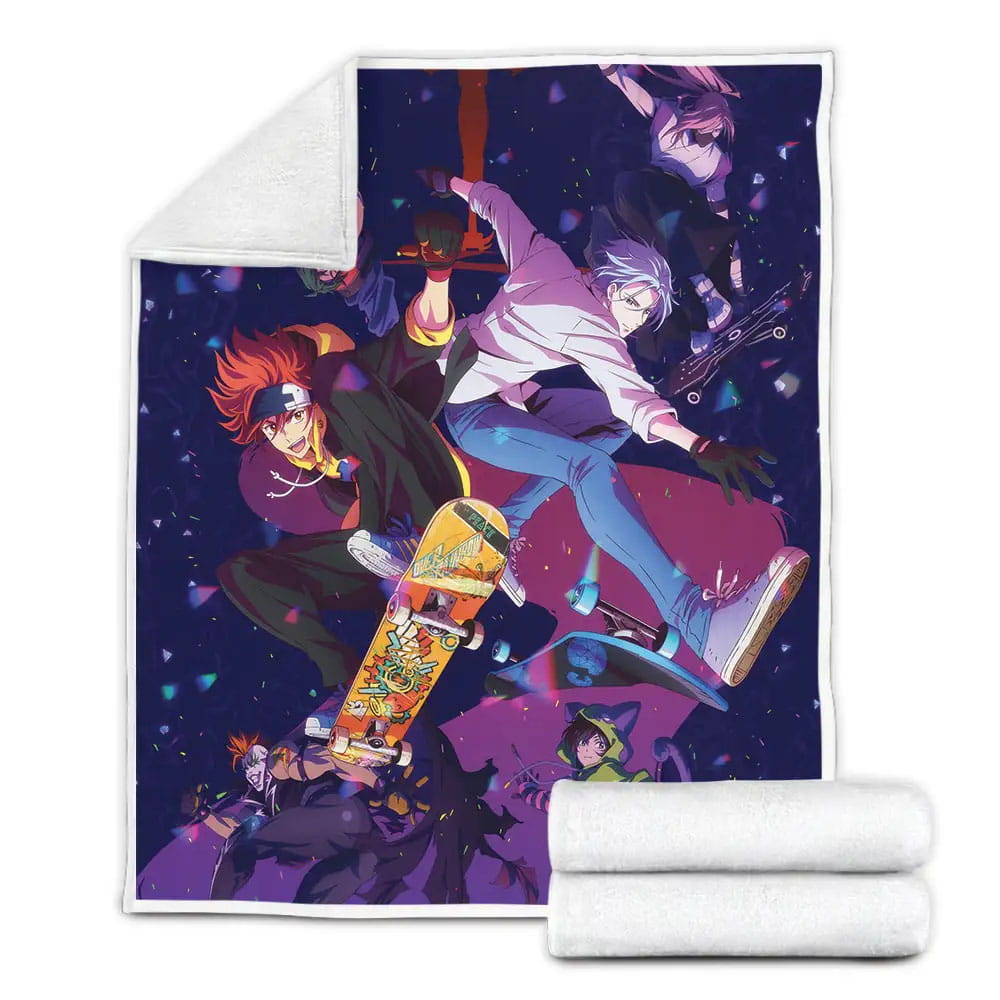 Sk8 The Infinity Official Anime Poster Fleece Blanket Gift For Wife Husband Besties