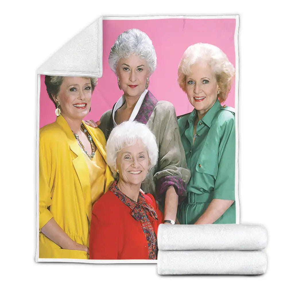 The Golden Girls 1985 Selfie Picture Fleece Blanket Gift For Wife Husband Besties