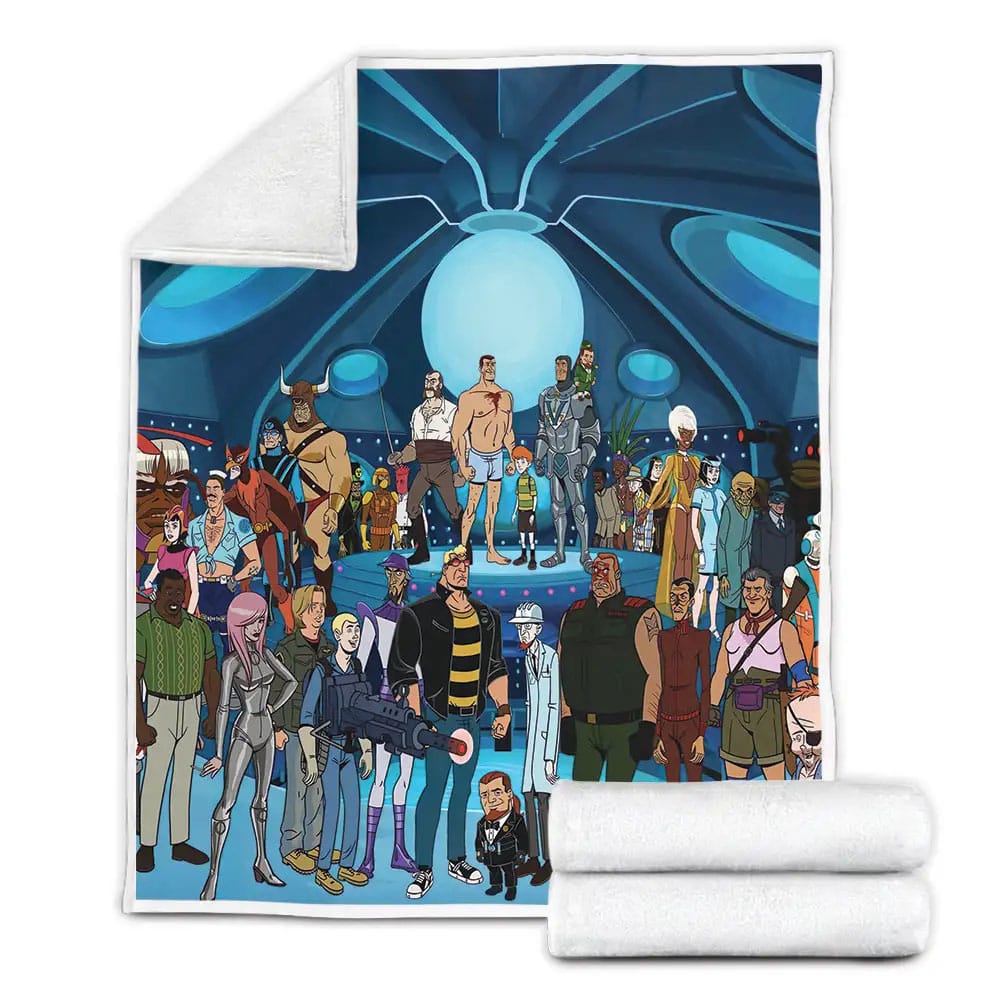The Venture Bros All Characters In One Fleece Blanket Gift For Wife Husband Besties