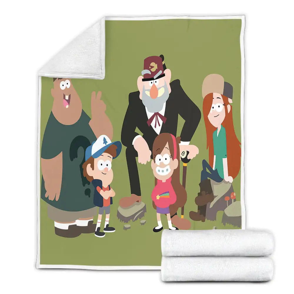 Gravity Falls 3D Fleece Blanket Gift For Birthday Halloween Christmas Thanksgiving