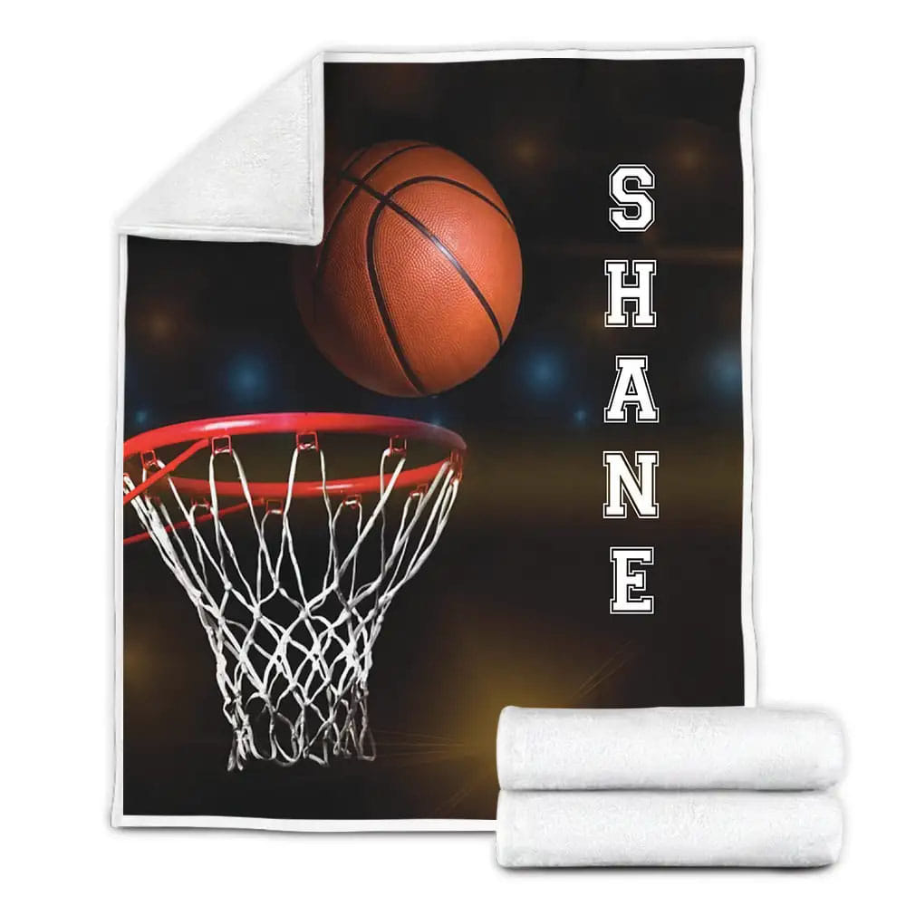 Petmytshirt Basketball Fleece Blanket Gift For Christmas Thanksgiving Halloween