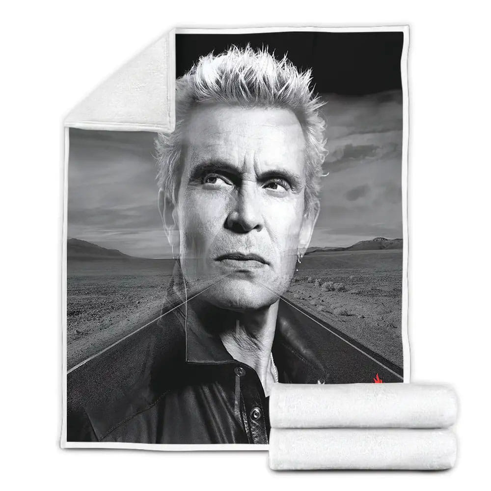 Billy Idol The Roadside Fleece Blanket Gift For Christmas Thanksgiving Halloween