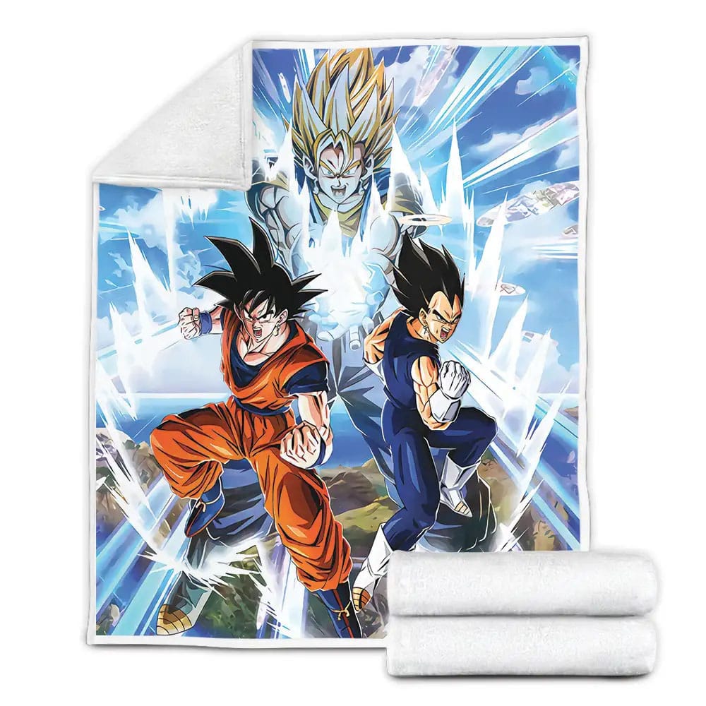 Dragon Ball Goku Fleece Blanket Gift For Birthday Halloween Christmas Thanksgiving