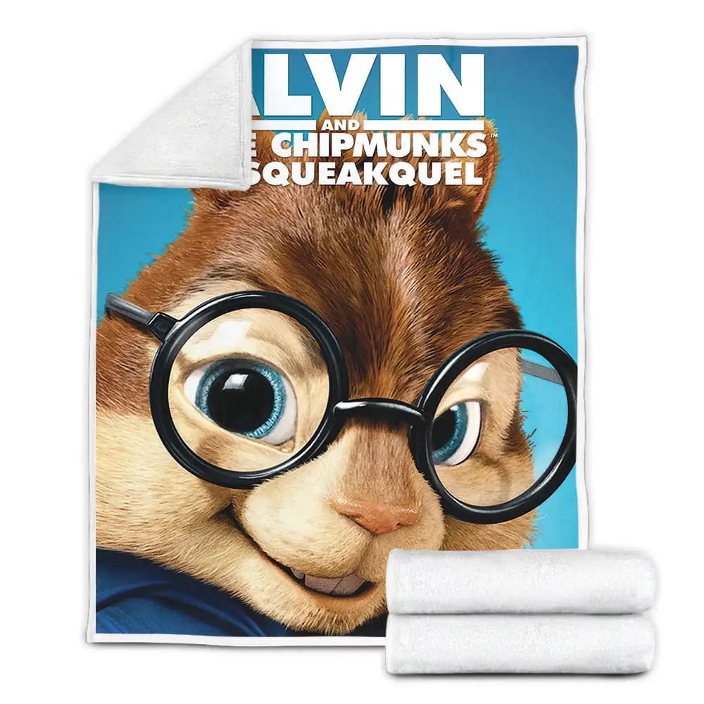 Alvin And The Chipmunks Fleece Blanket Gift For Christmas Thanksgiving Halloween