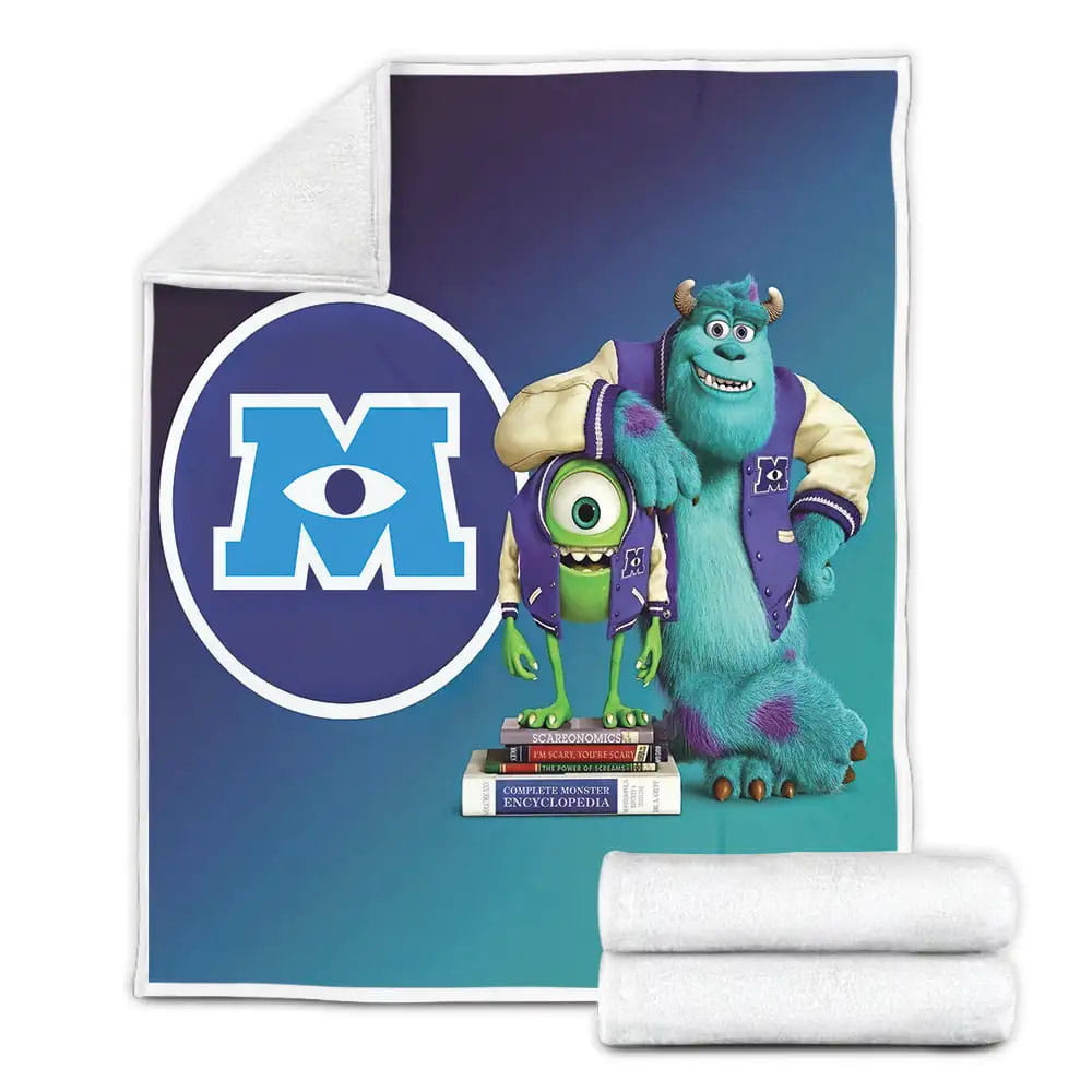 Monster University And Monster Inc Staffs Fleece Blanket Gift For Wife Husband Besties