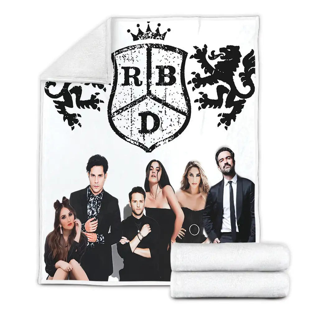 Rbd Band Logo Background Fleece Blanket Gift For Christmas Thanksgiving Halloween