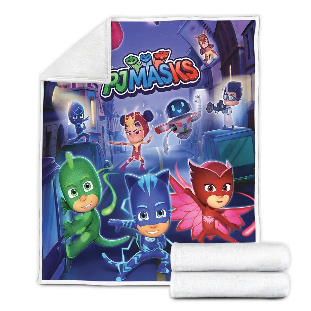 Pj Masks Into The Night To Save The Day Fleece Blanket Gift For Wife Husband Besties