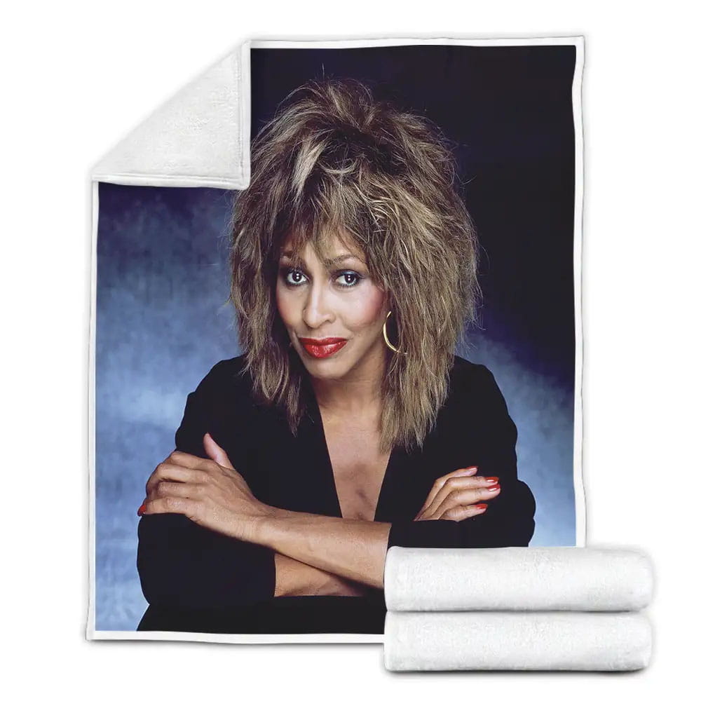 Tina Turner Goes Country Fleece Blanket Gift For Christmas Thanksgiving Halloween