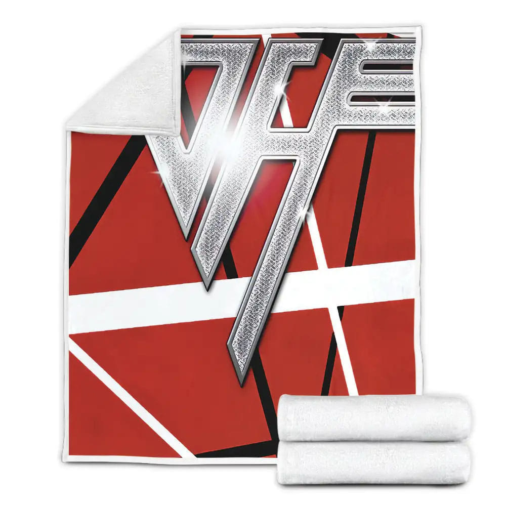Vh Van Halen Logo Fleece Blanket Gift For Birthday Halloween Christmas Thanksgiving