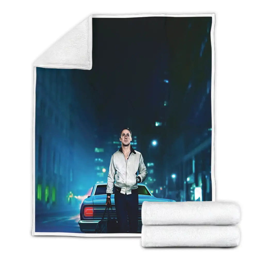 Ryan Gosling Drive Movie Fleece Blanket Gift For Christmas Thanksgiving Halloween