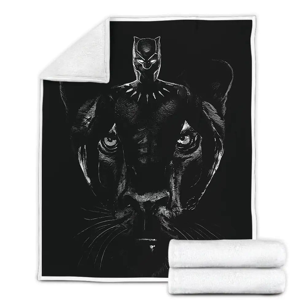The Black Panther Fleece Blanket Gift For Birthday Halloween Christmas Thanksgiving