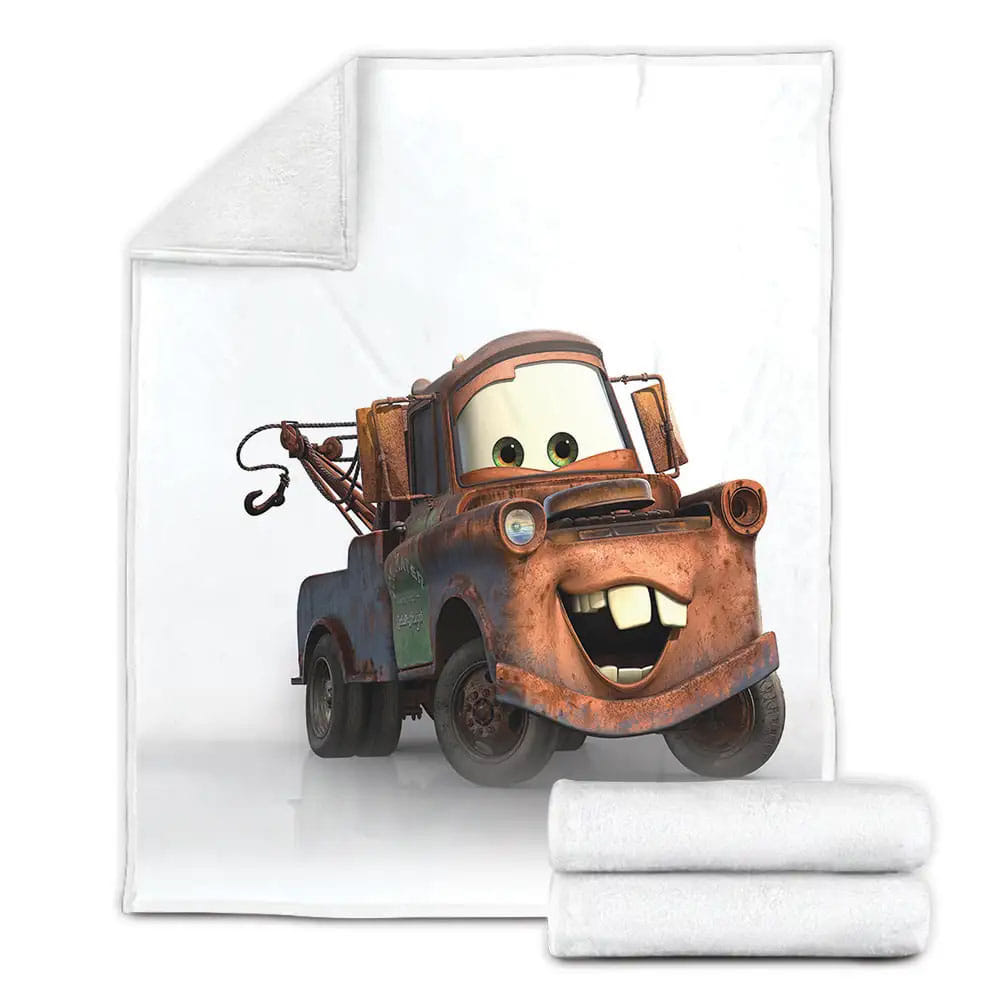 Cars Funny Mater Fleece Blanket Gift For Birthday Halloween Christmas Thanksgiving