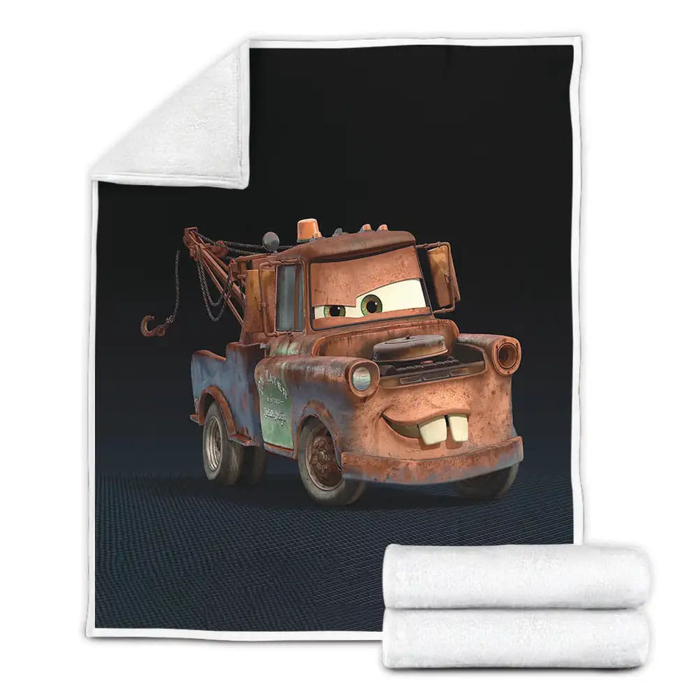 Cars Mater And His Hook Fleece Blanket Gift For Christmas Thanksgiving Halloween