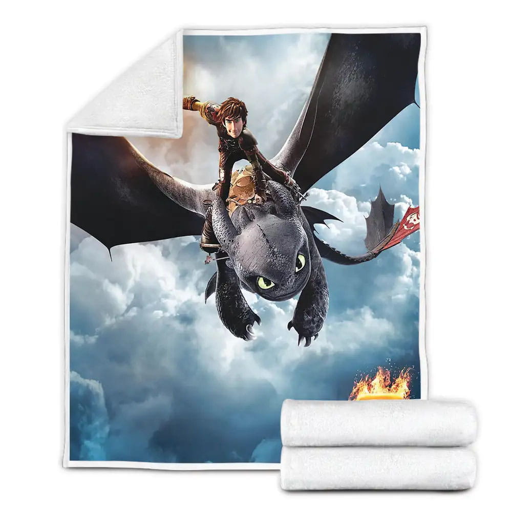 How To Train Your Dragon Fleece Blanket Gift For Christmas Thanksgiving Halloween