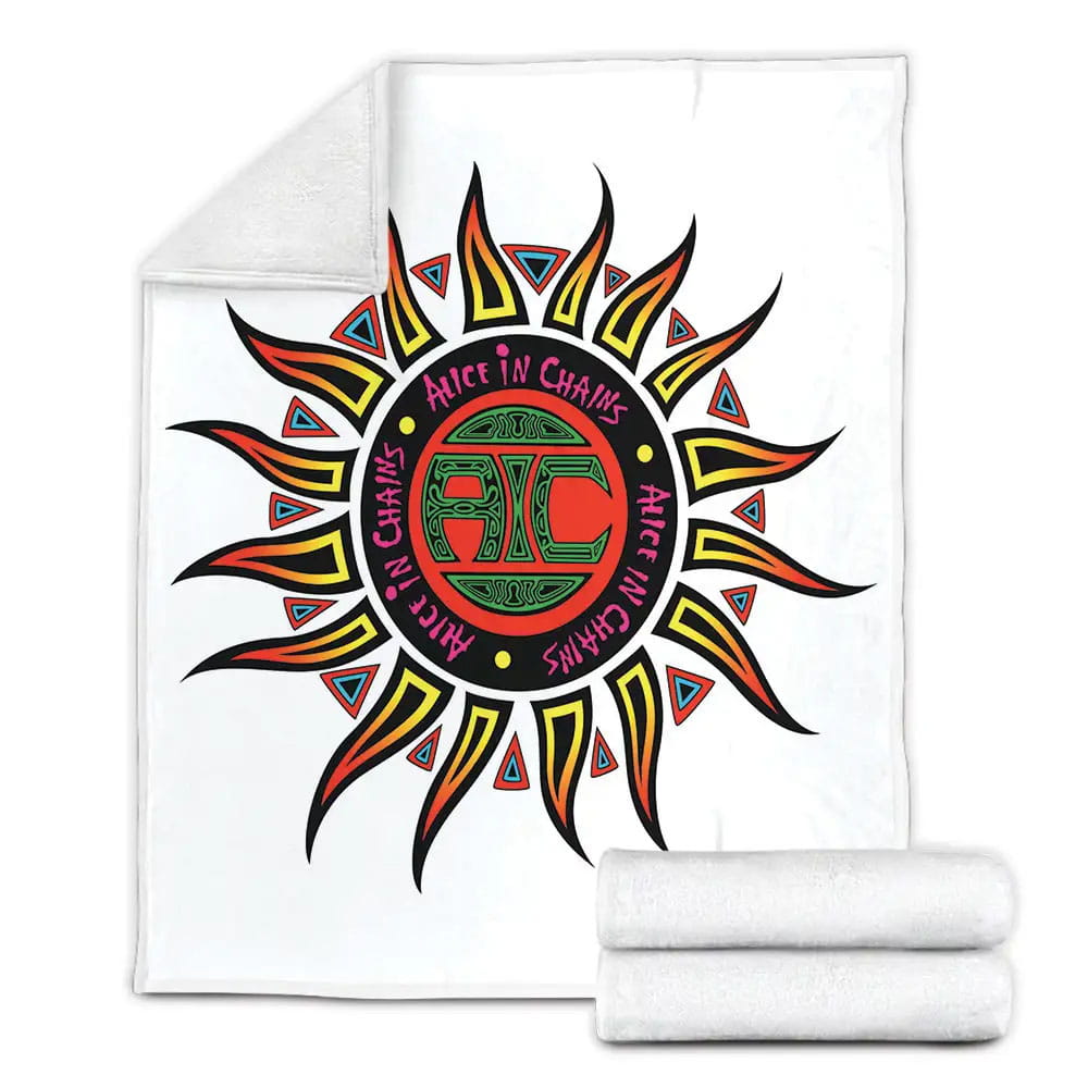 Alice In Chains Logo Art Fleece Blanket Gift For Christmas Thanksgiving Halloween