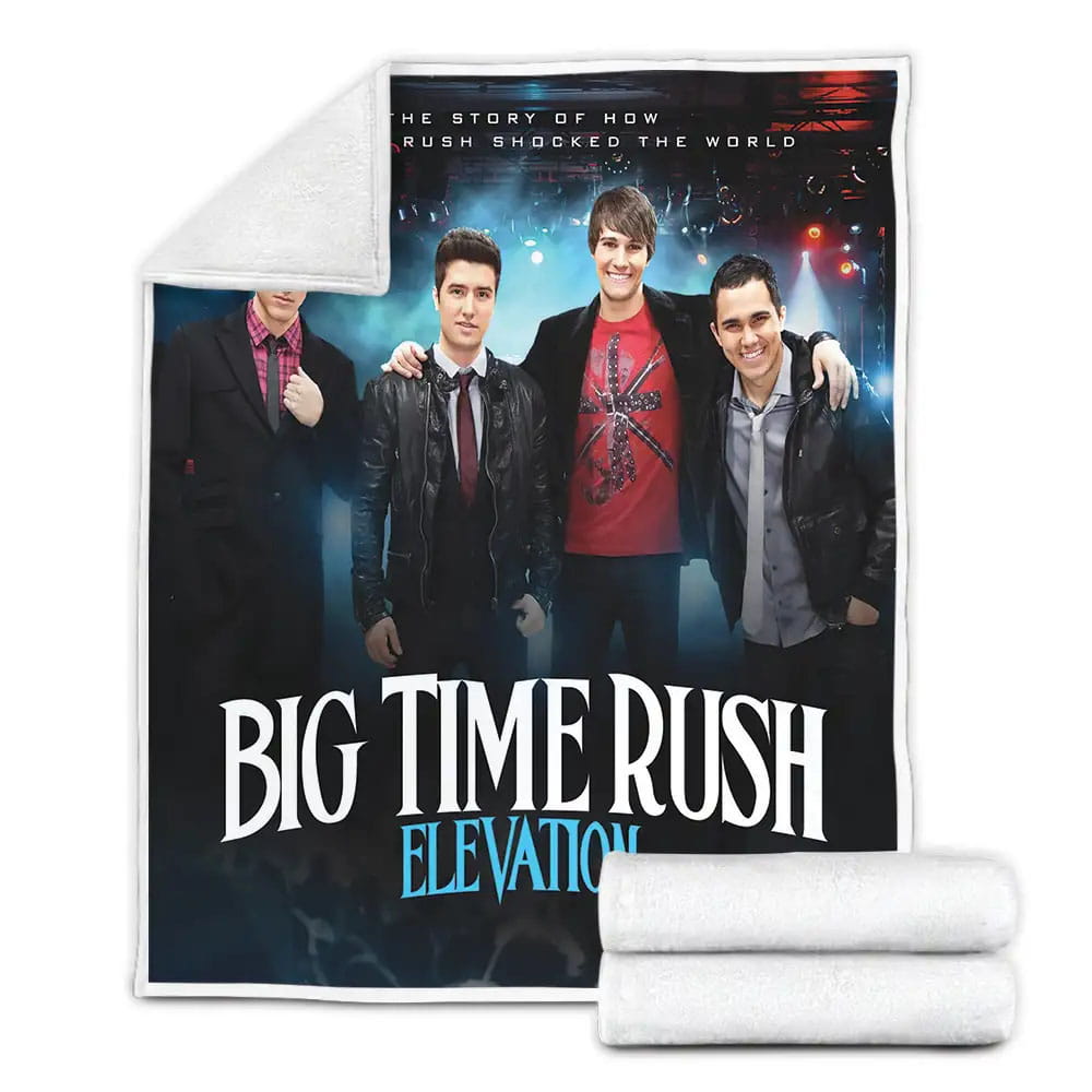 Big Time Rush Elevations Fleece Blanket Gift For Christmas Thanksgiving Halloween