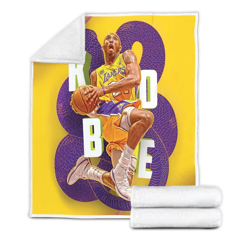 Black Mamba Kobe Bryants Fleece Blanket Gift For Christmas Thanksgiving Halloween