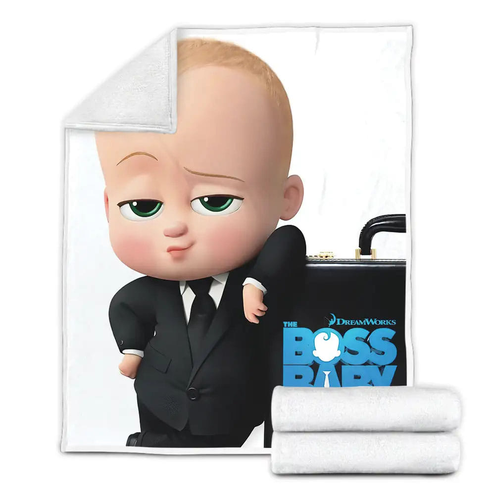 The Boss Baby Born Leader Fleece Blanket Gift For Christmas Thanksgiving Halloween