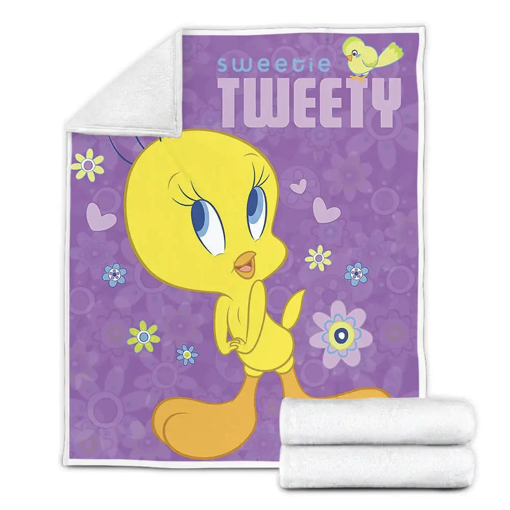 Tweety From Looney Tunes Sweetie Tweety Fleece Blanket Gift For Wife Husband Besties