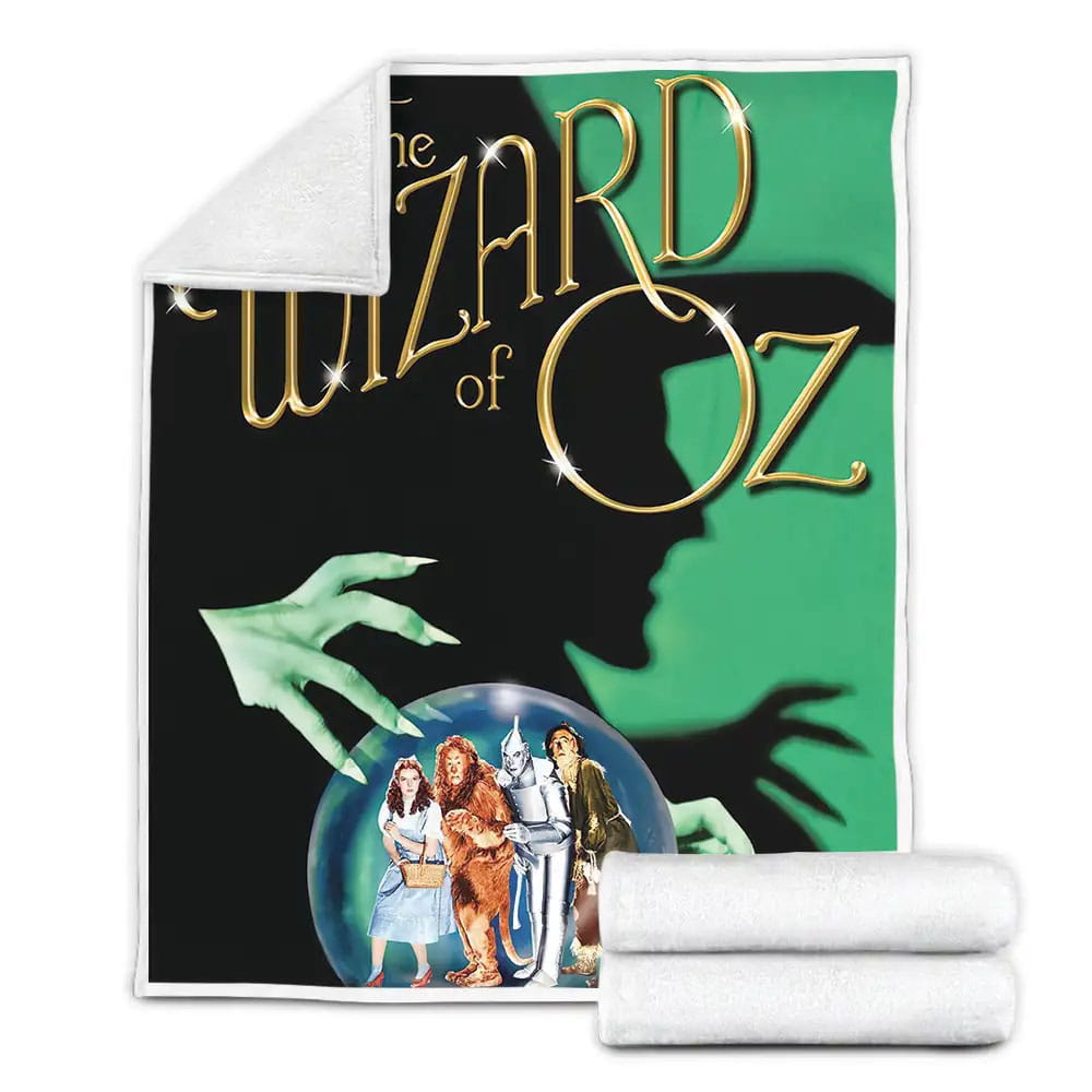 The Wizard Of Oz Movie Evil Witch Poster Fleece Blanket Gift For Wife Husband Besties