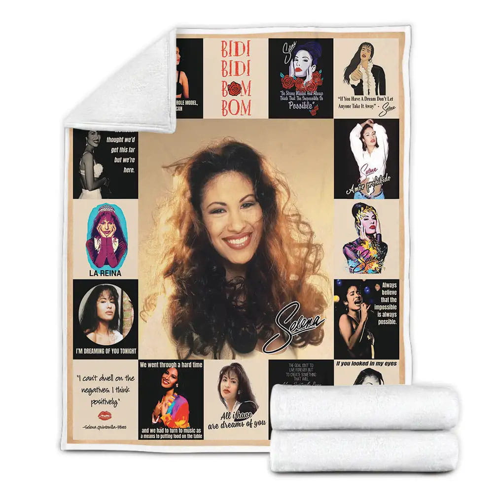 Selena Quintanilla Fleece Blanket Gift For Birthday Halloween Christmas Thanksgiving