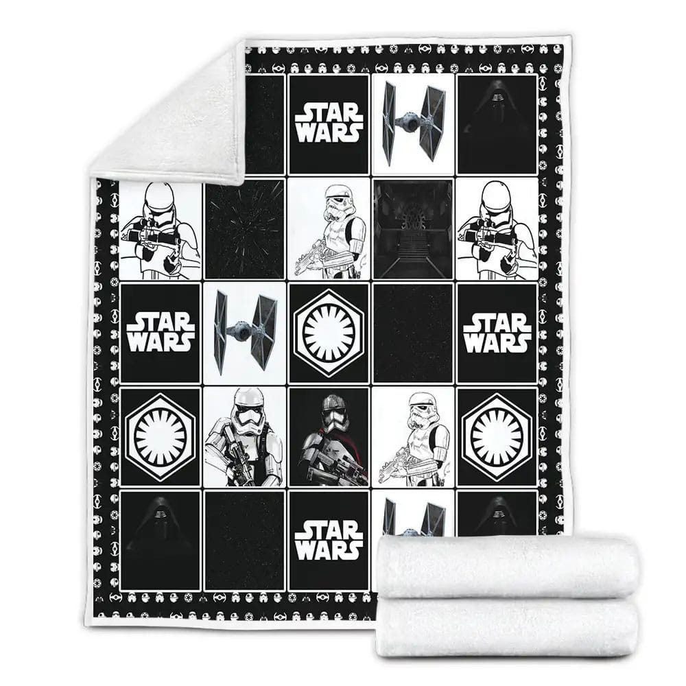 Star Wars Inspired Fleece Blanket Gift For Birthday Halloween Christmas Thanksgiving