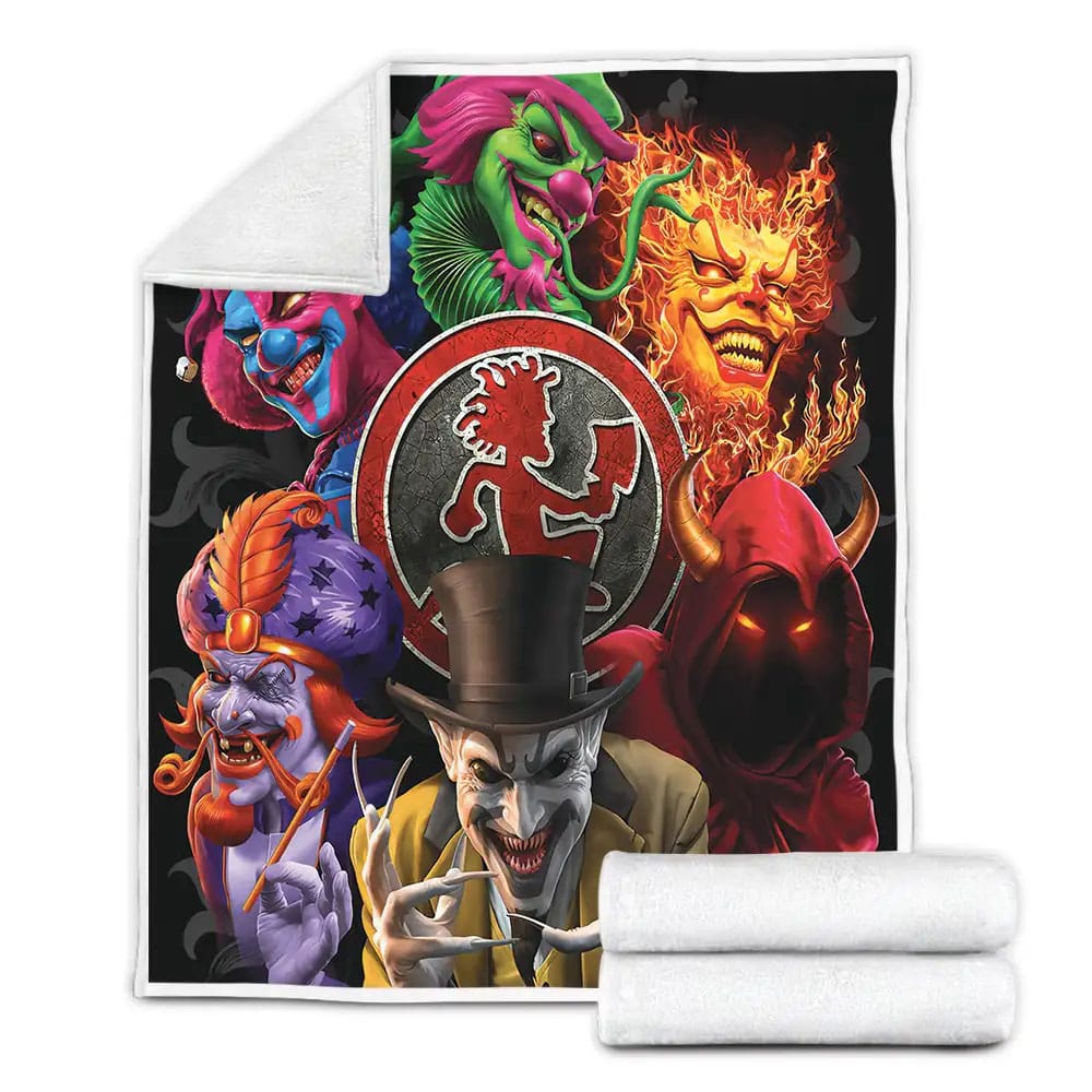 Insane Clown Posse Banner Fleece Blanket Gift For Christmas Thanksgiving Halloween