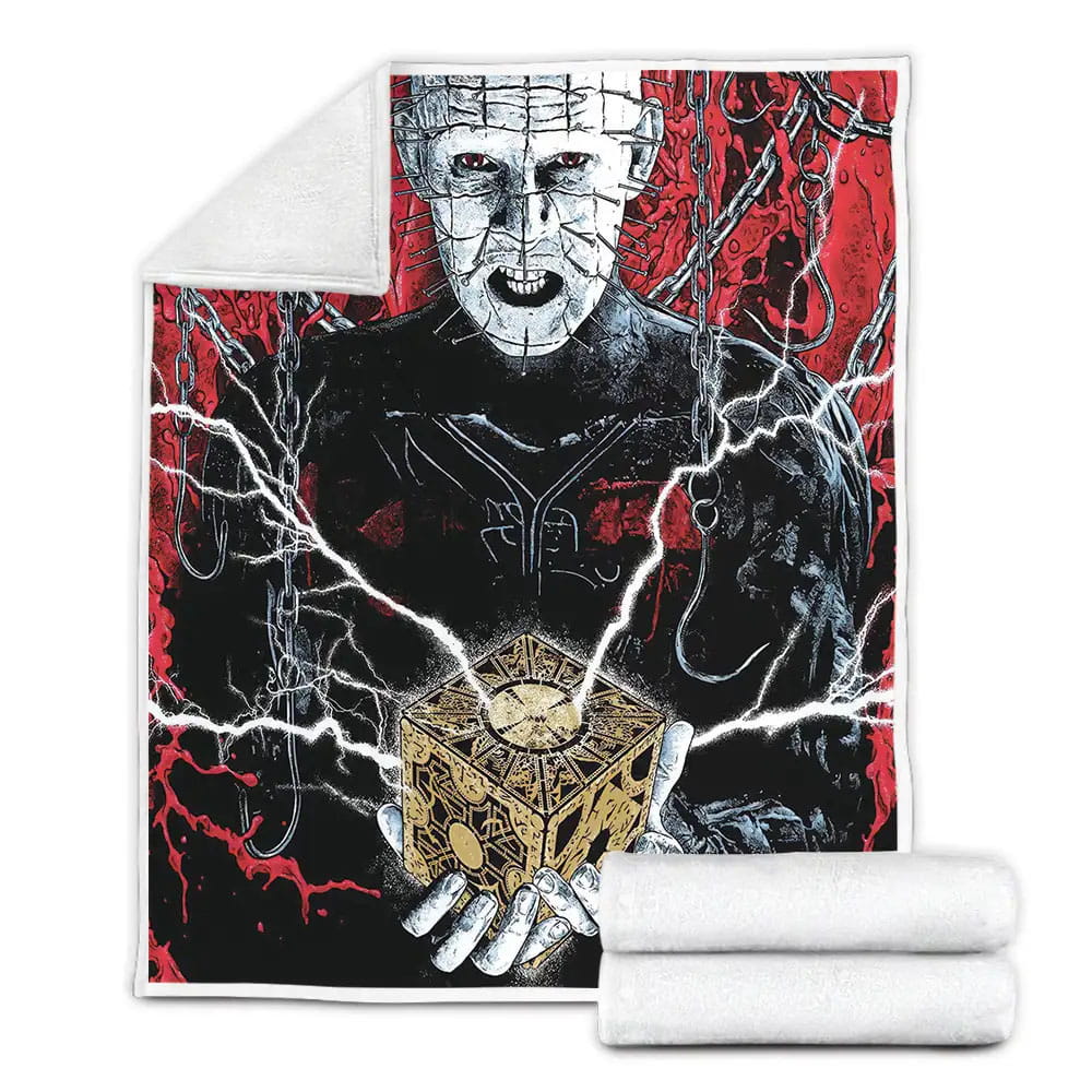 Hellraiser Hell Tear Your Soul Apart Movie Poster Fleece Blanket Perfect 