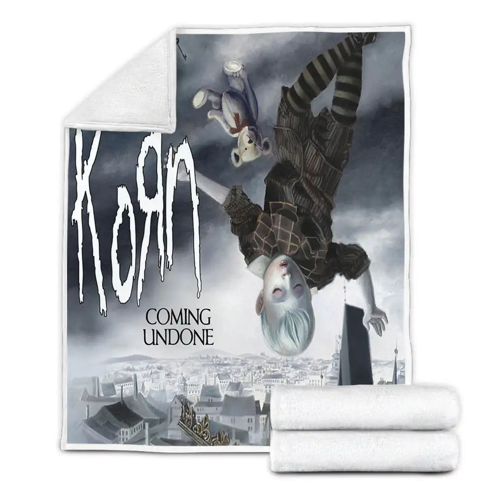 Coming Undone Korn Fleece Blanket Gift For Birthday Halloween Christmas Thanksgiving