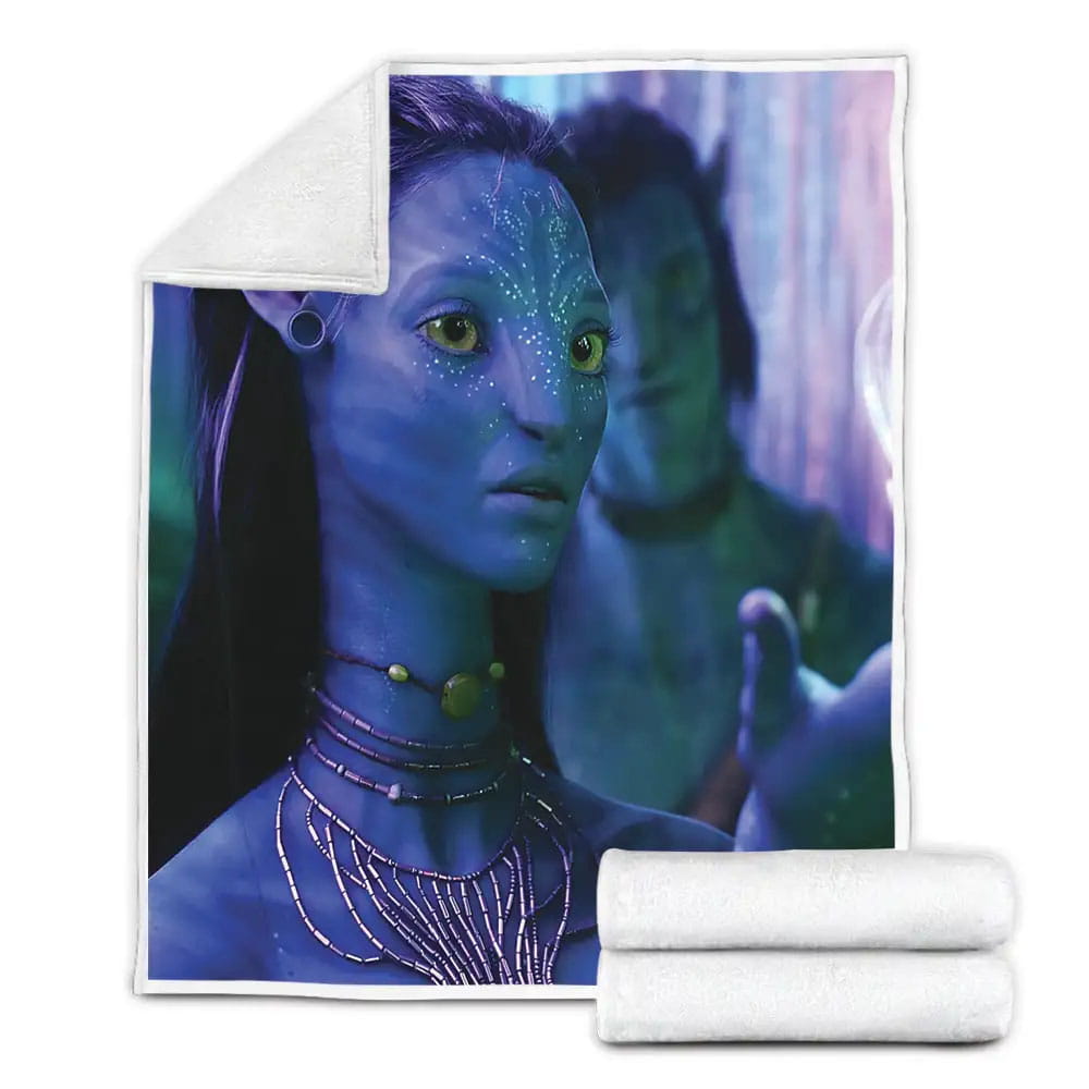 Avatar 2009 Movie Scene Fleece Blanket Gift For Christmas Thanksgiving Halloween