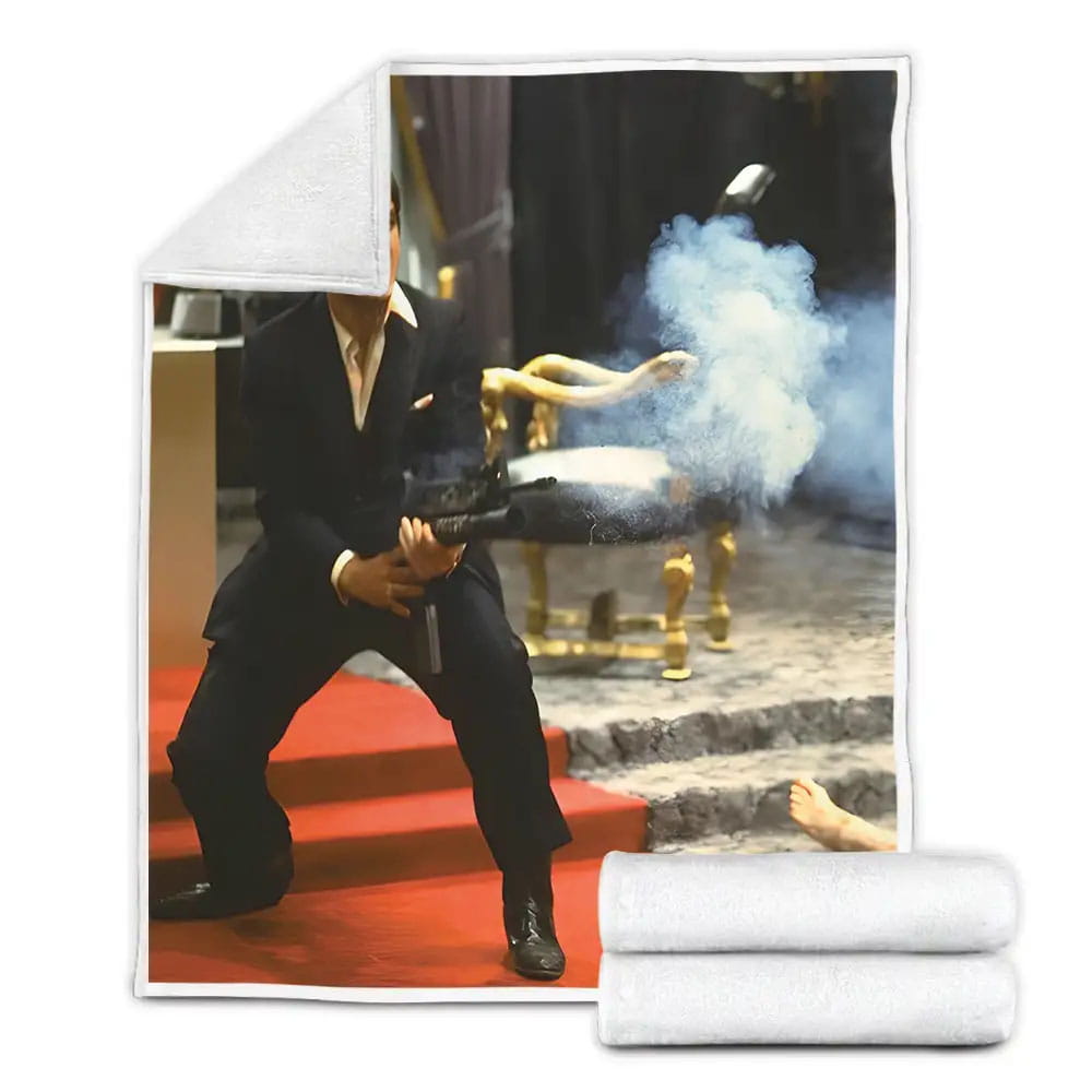 Famous Rapper Scarface 3D Fleece Blanket Gift For Christmas Thanksgiving Halloween