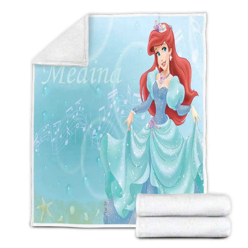 Disney Ariel Petmytshirt Fleece Blanket Gift For Christmas Thanksgiving Halloween