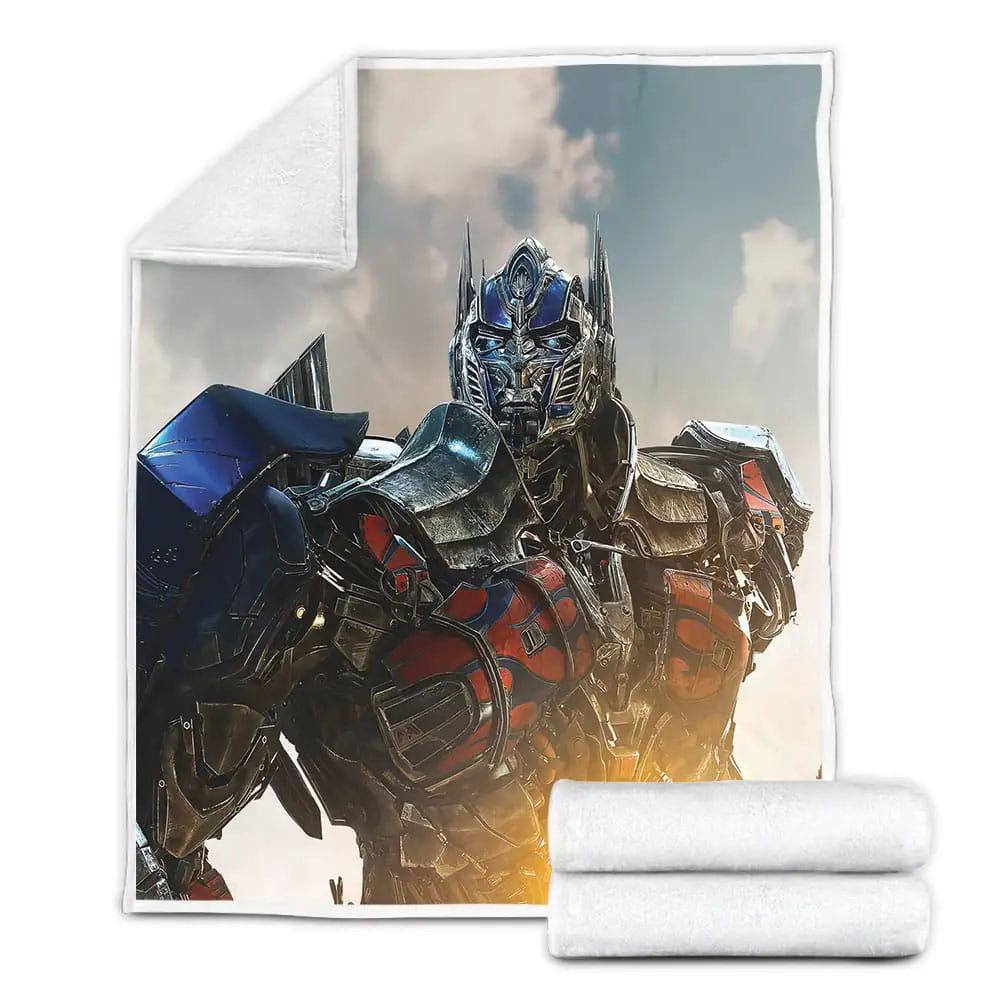 Transformer Autobot Optimus Prime Age Of Extinction Fleece Blanket Perfect 