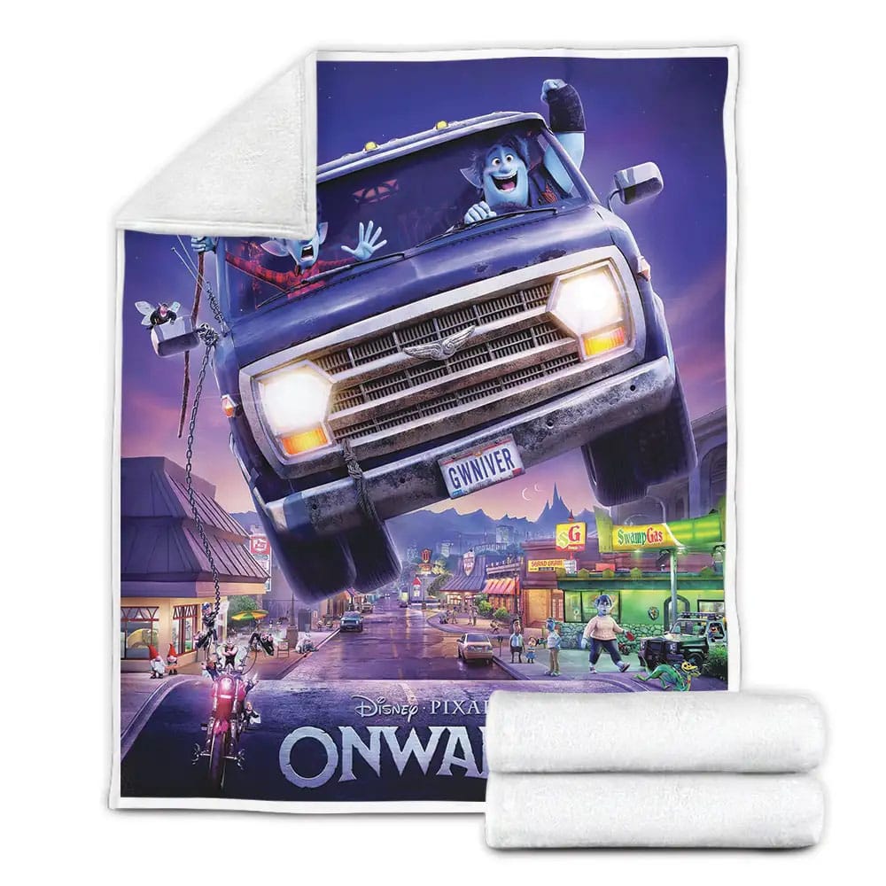 Onward Lightfoot Brothers Driving The Van Fleece Blanket Gift For Wife Husband Besties